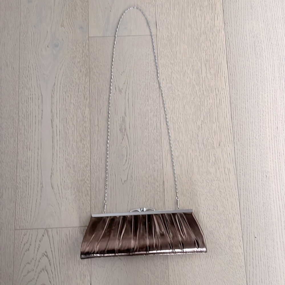 Bronze Satin Evening Bag